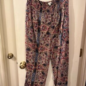 EARTHBOUND Multicolor Paisley Wide Leg Pants